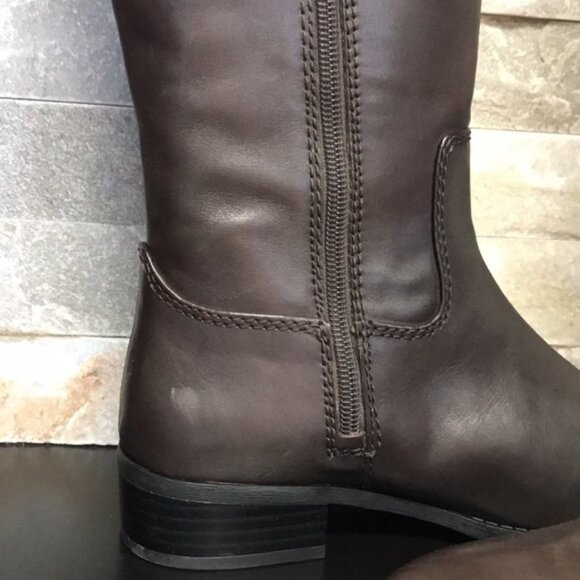 Inc Fawne Riding Leather Boots - Picture 6 of 13